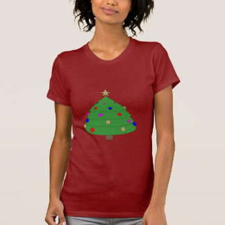 Camiseta Personalizado del árbol de Navidad