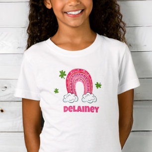 Camiseta Personalizado del arcoiris del Día de San Patricio