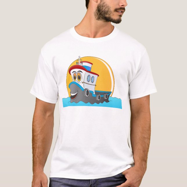 Camiseta Personalizado del bote Tug (Anverso)