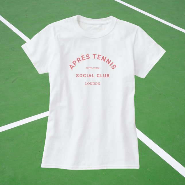 Camiseta Personalizado  del club de tenis Escudo rosa (Subido por el creador)