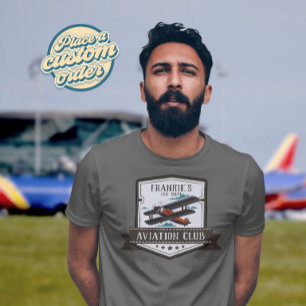 Camiseta Personalizado del Club Piloto de Aviación Aérea