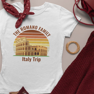 Camiseta Personalizado del Coliseo de Roma Viaje a las muje