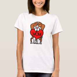 Camiseta Personalizado del corazón Beagle Mom