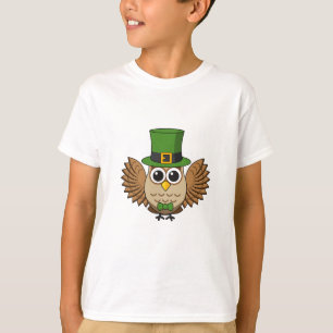 Camiseta Personalizado del Día de la Lechuza Cute St Patric