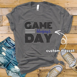 Camiseta Personalizado del Día del Juego mascota cualquier 