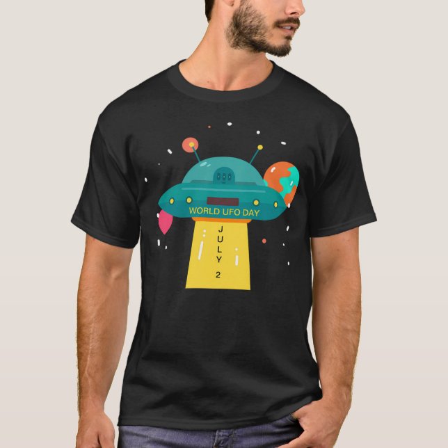 Camiseta Personalizado del Día Mundial de la Ufo (Anverso)