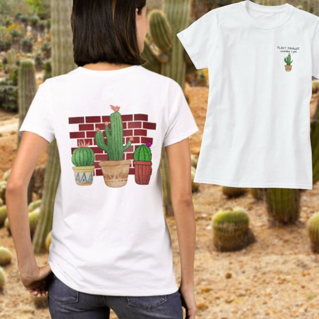 Camiseta Personalizado del director de planta de Cactus hum (Subido por el creador)
