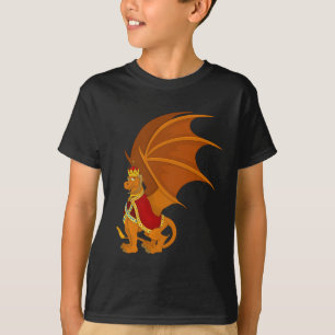 Camiseta personalizado del dragón naranja