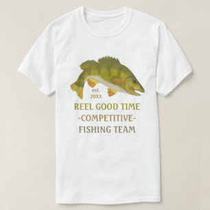 Camiseta Personalizado del equipo de pesca: pescado de rabo