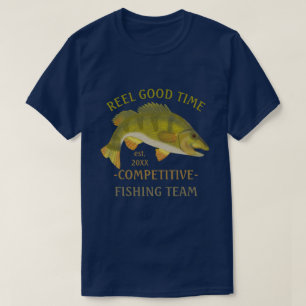 Camiseta Personalizado del equipo pesquero Angler Bass Fish