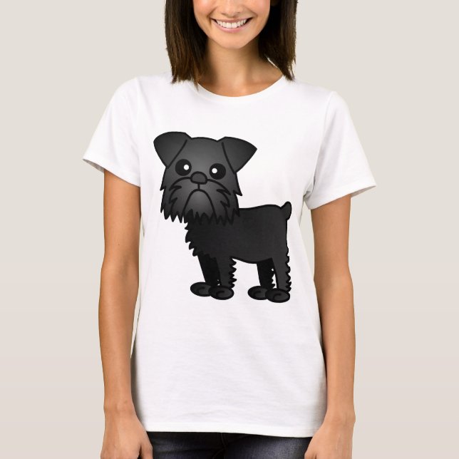 Camiseta Personalizado del griffon negro de Bruselas (Anverso)