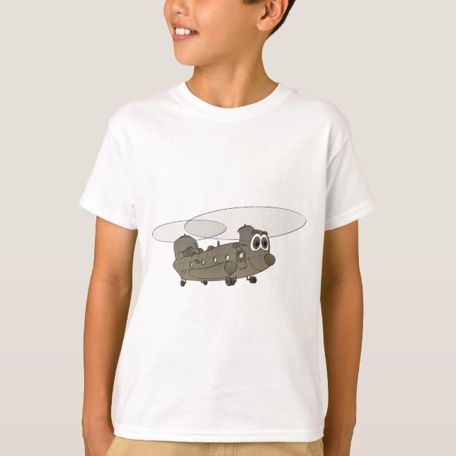 Camiseta Personalizado del helicóptero Chinook (Anverso)