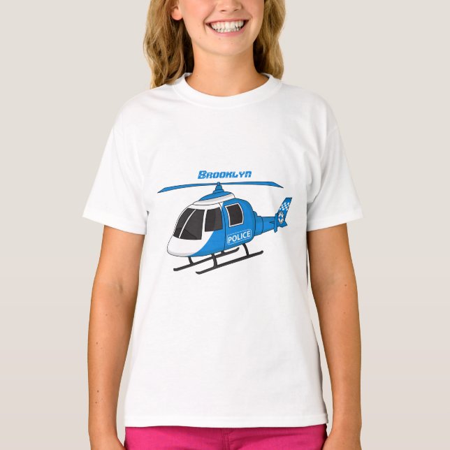Camiseta Personalizado del helicóptero del helicóptero del  (Anverso)