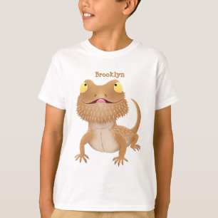 Camiseta Personalizado del lagarto de dragón barbudo