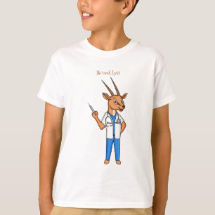 Camiseta Personalizado del médica del antílope de Gemsbok