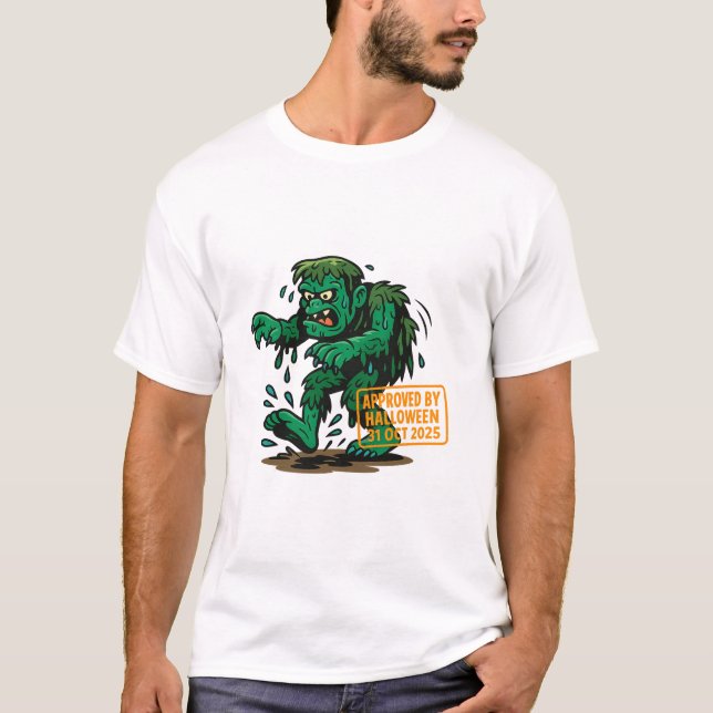 Camiseta Personalizado del Monstruo del pantano - Aprobado  (Anverso)
