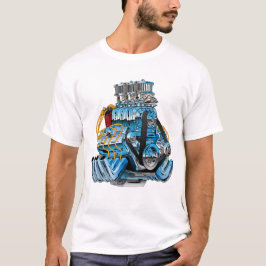 Camiseta Personalizado del motor del dragador de coches de 