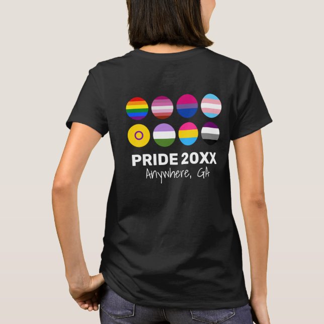 Camiseta PERSONALIZADO Del Orgullo LGBTQ+ (Imagen De Atrás  (Reverso)