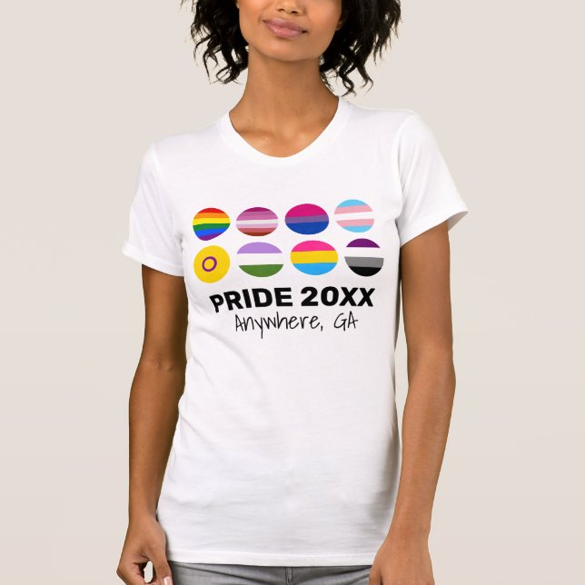 Camiseta PERSONALIZADO del orgullo LGBTQ+ Unity (Anverso)