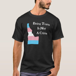 Camiseta Personalizado del Orgullo Trans Idaho No Una Camis