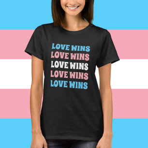 Camiseta PERSONALIZADO del orgullo transgénero LGBTQ repite