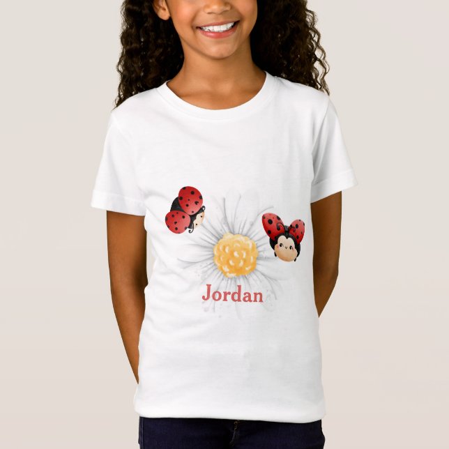 Camiseta Personalizado del patrón de LadyBug Cute Niños Mug (Anverso)