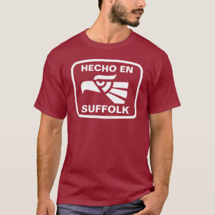 Camiseta Personalizado del personalizado de Suffolk del en
