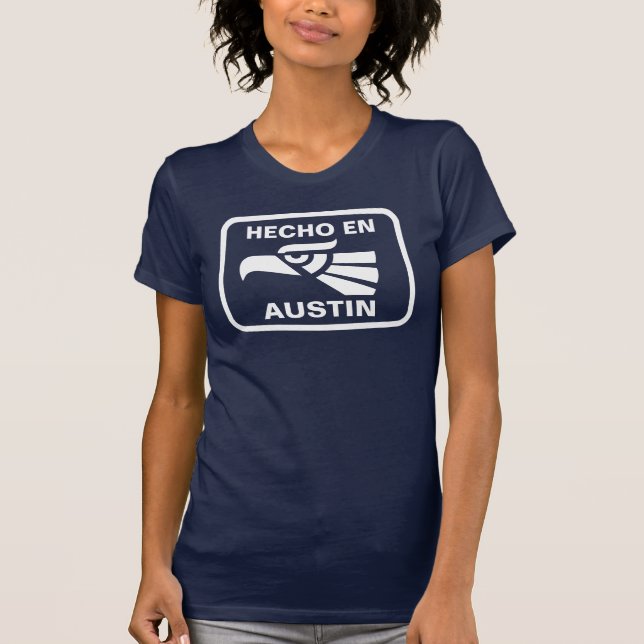 Camiseta Personalizado del personalizado del en Austin de (Anverso)
