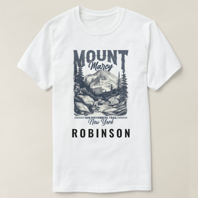 Camiseta Personalizado del sendero Mount Marcy-Van Hoevenbe (Diseño del anverso)