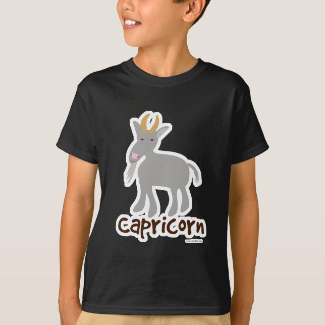 Camiseta Personalizado del símbolo Capricorn Cute Goat (Anverso)