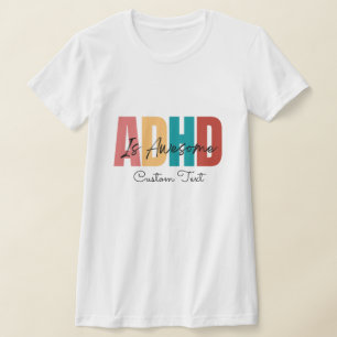 Camiseta PERSONALIZADO del TDAH Texto sobre la salud mental