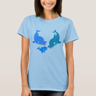 Camiseta Personalizado delfín de la familia T-Shir