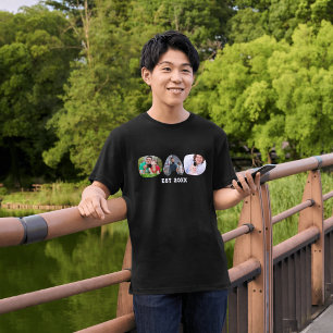 Camiseta Personalizado Día del Padres Collage de fotos DAD