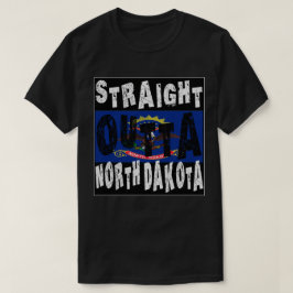 Camiseta PERSONALIZADO directo fuera de Dakota del Norte