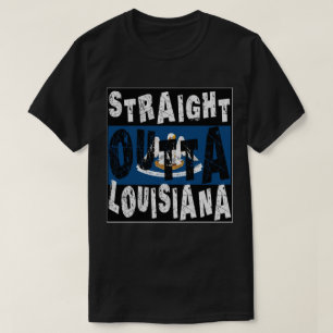 Camiseta PERSONALIZADO directo fuera de Louisiana Meme Tee