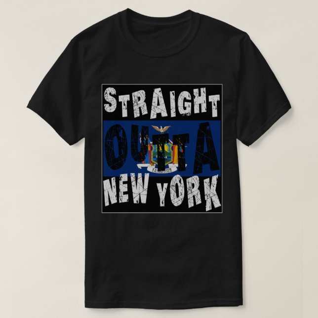 Camiseta PERSONALIZADO directo fuera de Nueva York Meme Tee (Diseño del anverso)