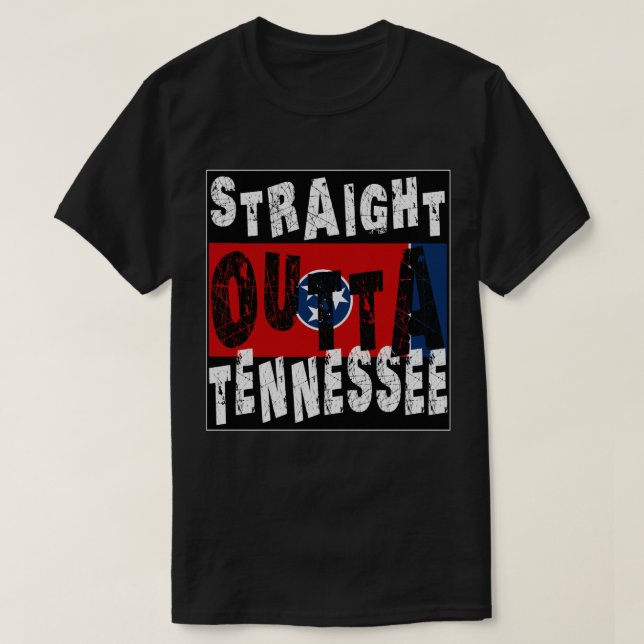 Camiseta PERSONALIZADO Directo Fuera De Tennessee Meme Tee (Diseño del anverso)