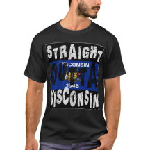 PERSONALIZADO Directo Fuera De Wisconsin Meme Tee