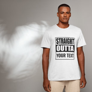 Camiseta Personalizado DIRECTO OUTTA - añada su texto aquí