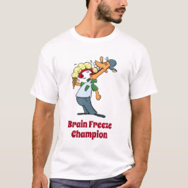 Camiseta Personalizado divertida de helado campeón de la co