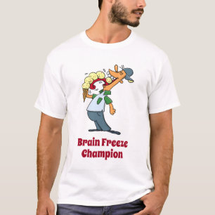 Camiseta Personalizado divertida de helado campeón de la co