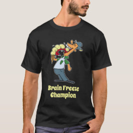 Camiseta Personalizado divertida de helado campeón de la co