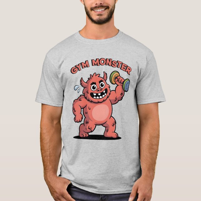 Camiseta Personalizado divertida de los Monstruos de Gimnas (Anverso)
