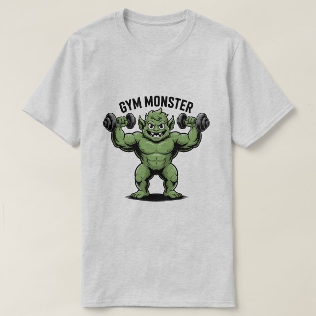 Camiseta Personalizado divertida de los Monstruos de Gimnas (Diseño del anverso)