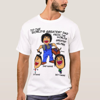 Camiseta Personalizado divertida de papá e hijos