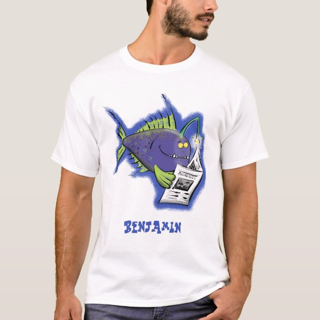 Camiseta Personalizado divertida de pescados y mariscos (Anverso)