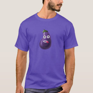 Camiseta Personalizado divertida Eggplant Dark