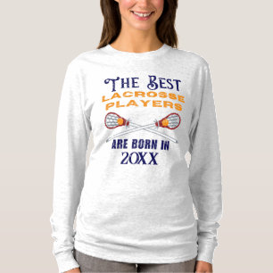 Camiseta Personalizado divertida Lacrosse Año de nacimiento