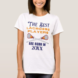 Camiseta Personalizado divertida Lacrosse Año de nacimiento