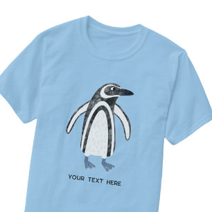 Camiseta Personalizado divertida pingüino texto